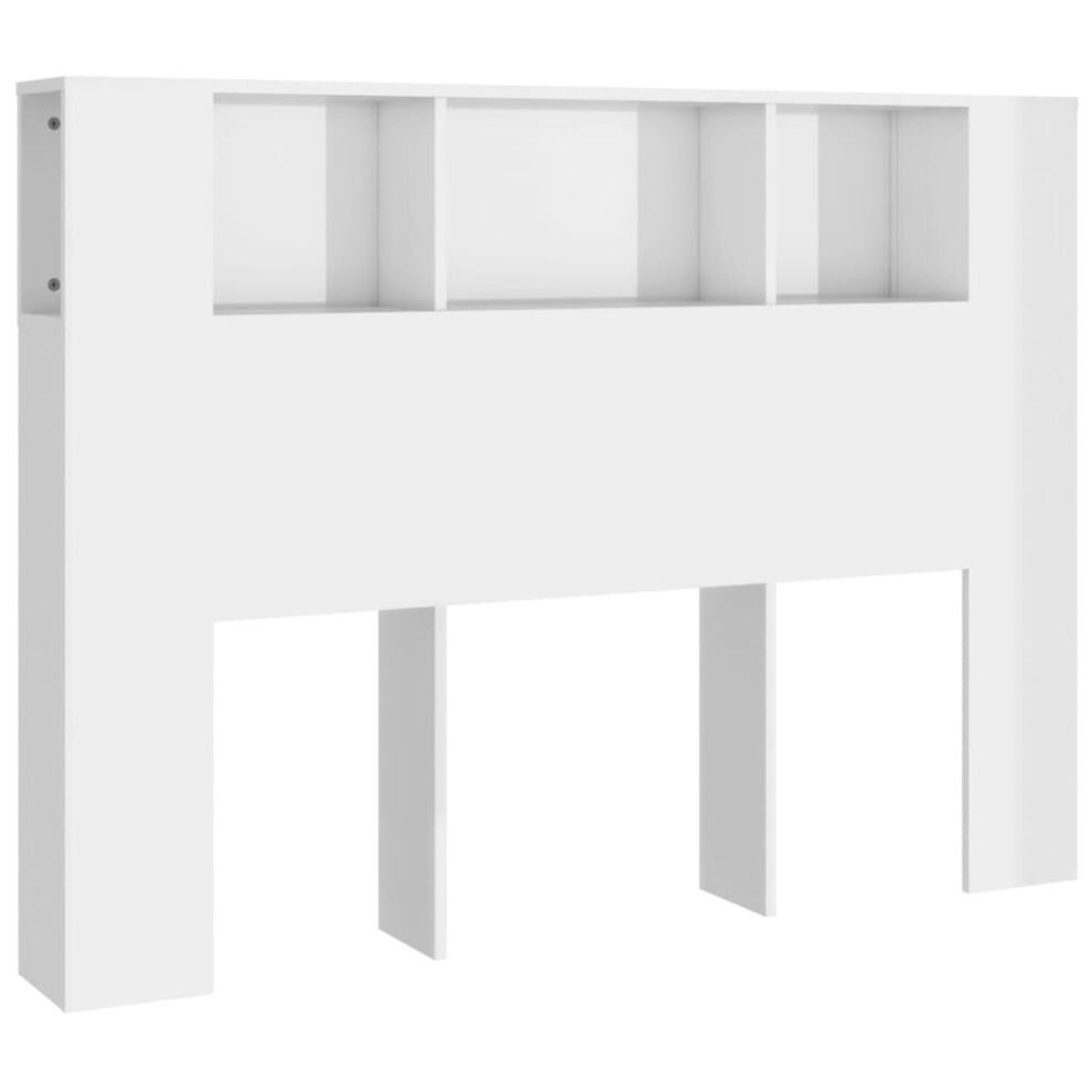 (high gloss white) vidaXL Headboard Cabinet Bed Headboard Home Indoor Furniture Multi Colours