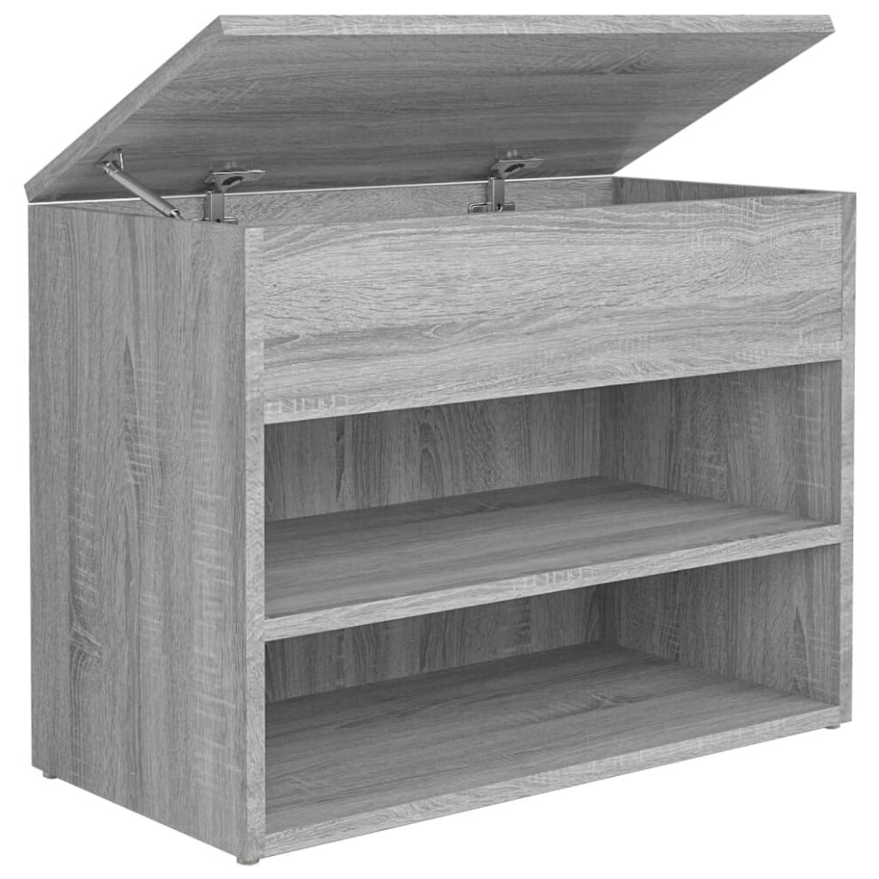 Vidaxl ( Sonoma) Shoe Bench Hallway Bench Seat Shoe Organiser Shoe Rack Engineered Wood Grey