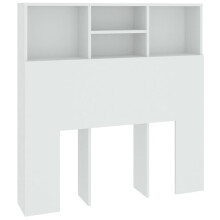 (white) vidaXL Headboard Cabinet Bedroom Bookcase Headboard Furniture Multi Colours