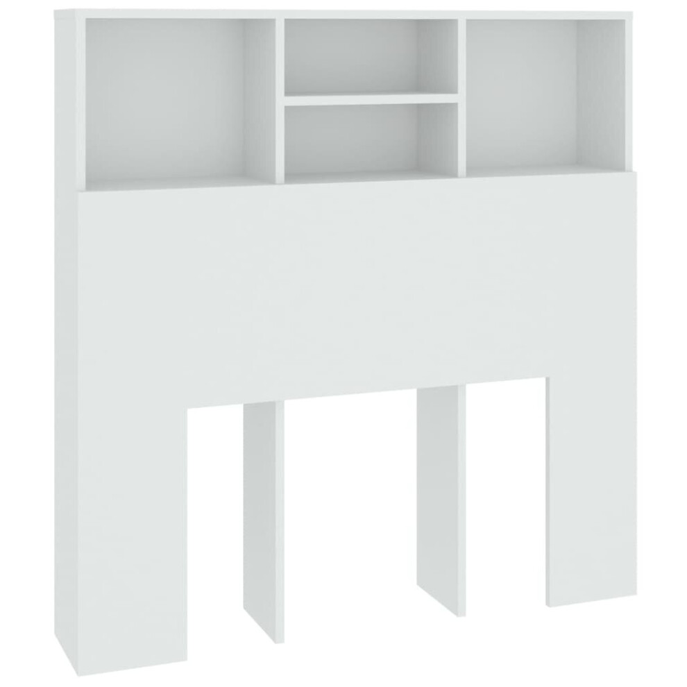 Vidaxl (White) Headboard Cabinet Bedroom Bookcase Headboard Furniture Multi Colours