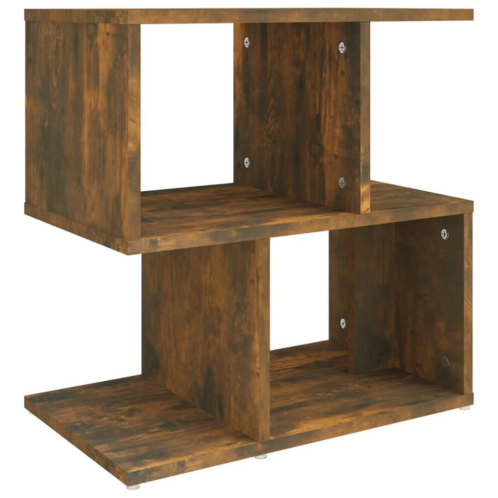 Vidaxl (Smoked Oak, 1) 1/2X Bedside Cabinet Chipboard Home Telephone Stand Set Multi Colours