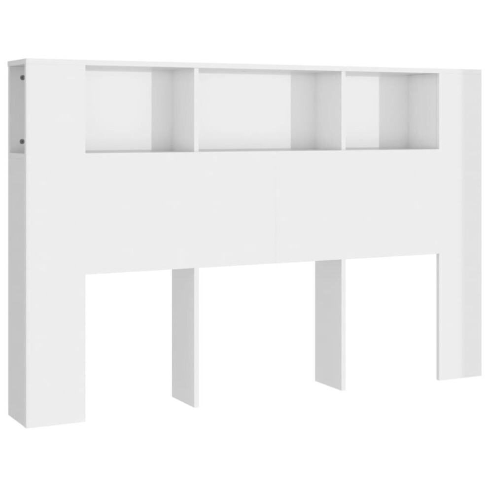 (high gloss white) vidaXL Headboard Cabinet Bed Headboard Home Indoor Furniture Multi Colours