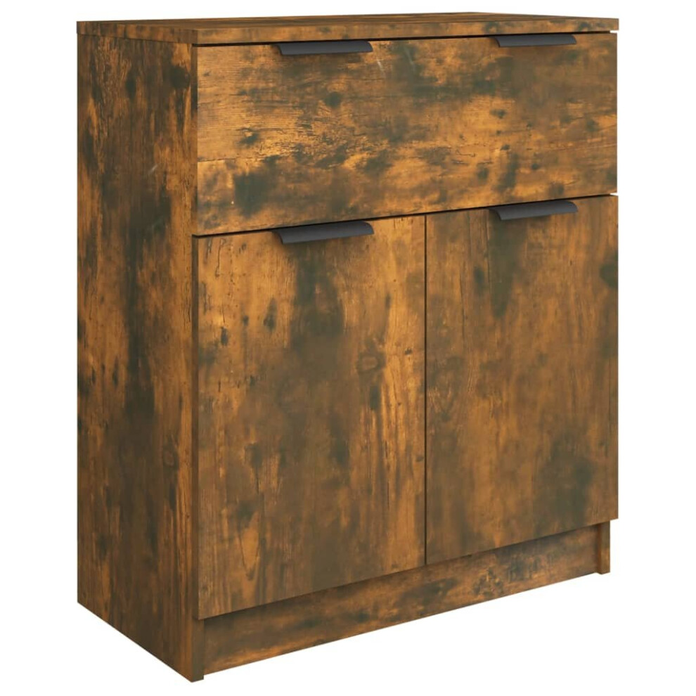 Vidaxl (Smoked Oak) Sideboard Console Cabinet Storage Cupboard Highboard Engineered Wood Brown