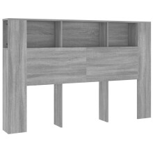 (grey sonoma) vidaXL Headboard Cabinet Bedroom Bookcase Bed Headboard Bed Backboard Cabinet
