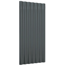 (anthracite, 80 x 36 cm) vidaXL 12/36x Roof Panels Powder-coated Steel Corrugated Multi Colours/Sizes