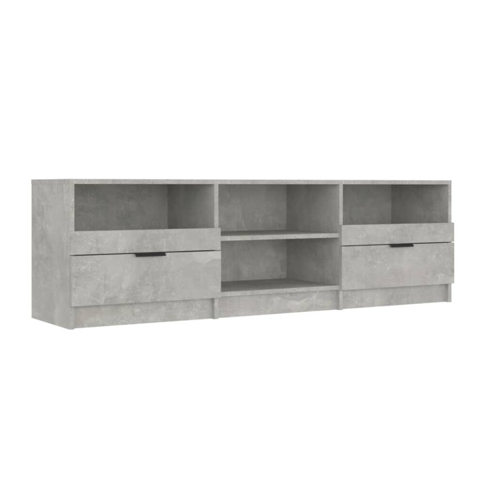 Vidaxl (Concrete ) Tv Cabinet Engineered Wood Entertainment Centre Furniture Multi Colours Grey