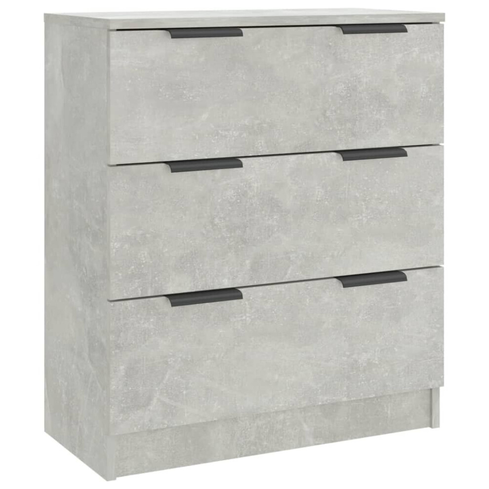 Vidaxl (Concrete ) Sideboard Console Cabinet Storage Cupboard Highboard Engineered Wood Grey