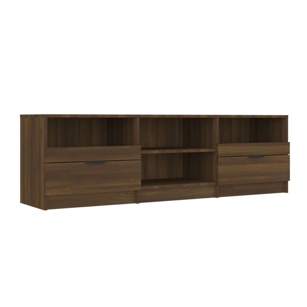 (brown oak) vidaXL TV Cabinet Engineered Wood Entertainment Centre Furniture Multi Colours