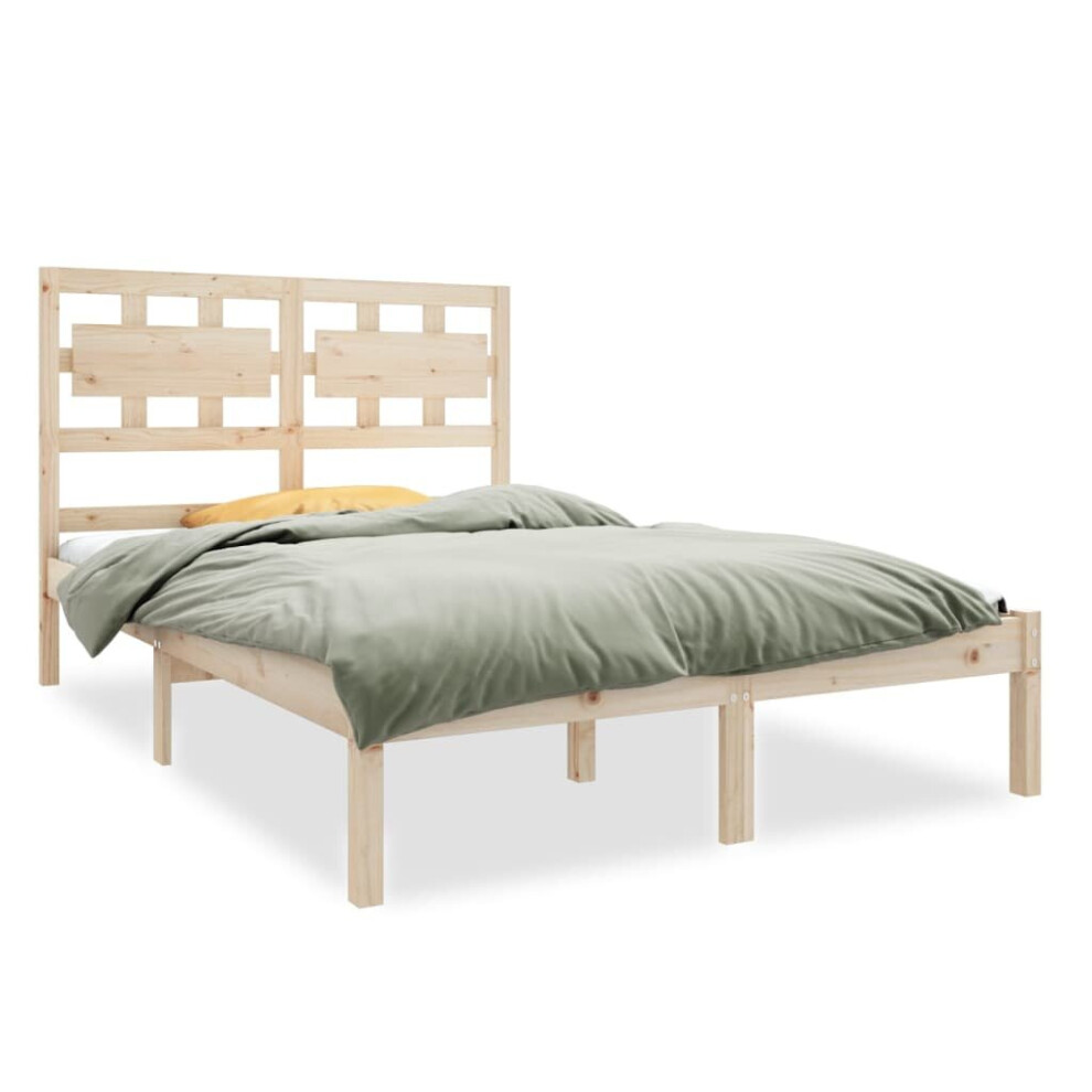 (brown, 120 x 190 cm) vidaXL Solid Wood Bed Frame Bedroom Bedstead Bed Base Multi Colours/Sizes