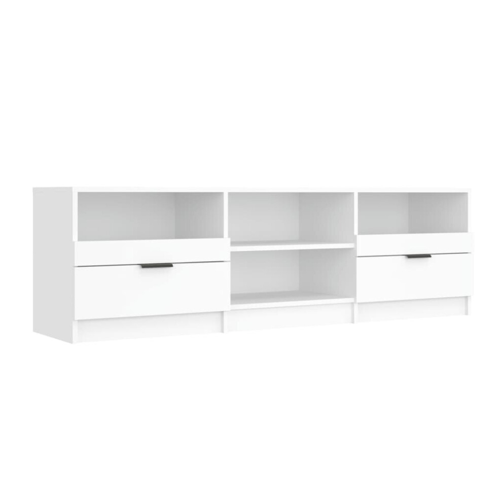 (white) vidaXL TV Cabinet Engineered Wood Entertainment Centre Furniture Multi Colours