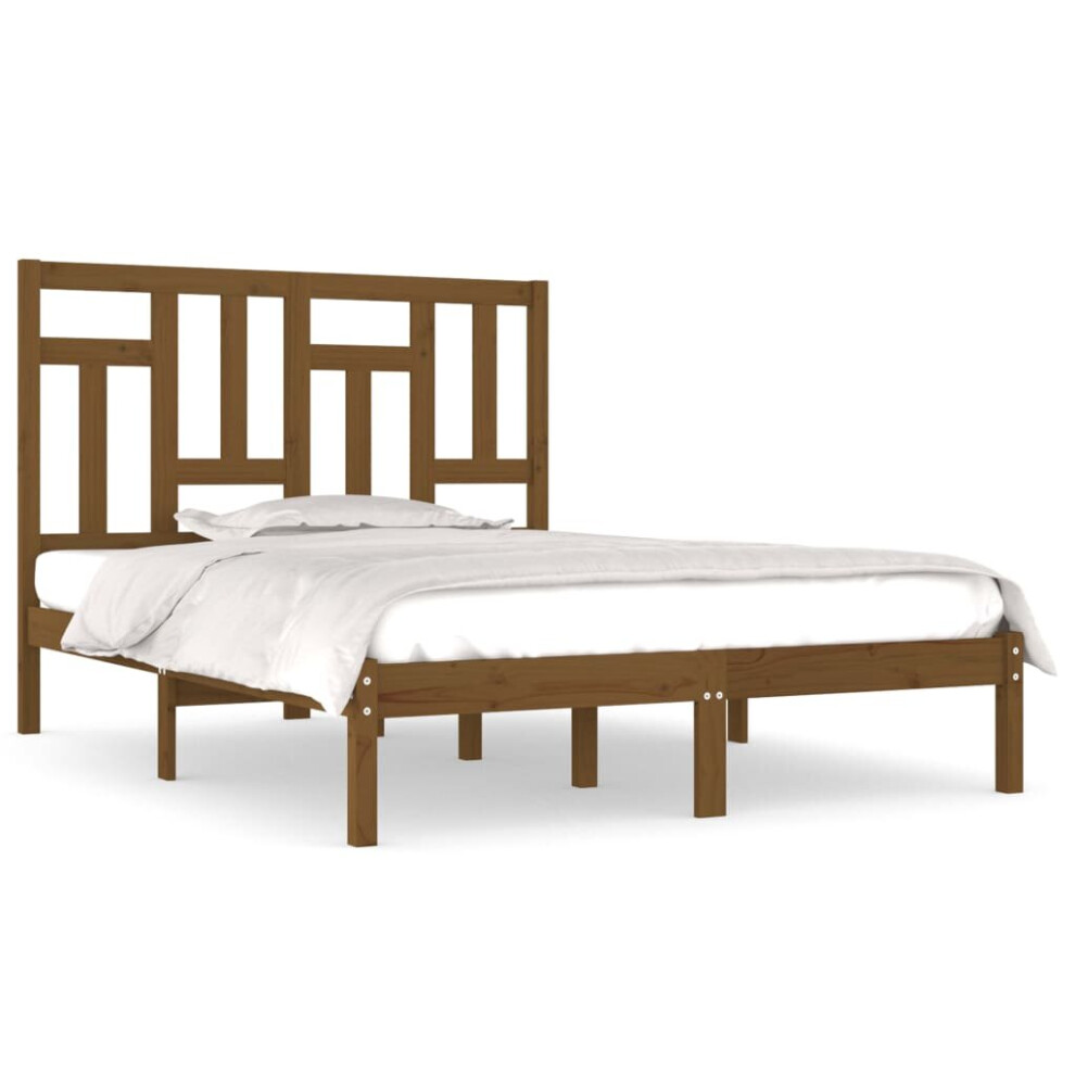 (honey brown, 120 x 200 cm) vidaXL Solid Wood Pine Bed Frame Home Platform Pallet Bed Multi Colours/Sizes