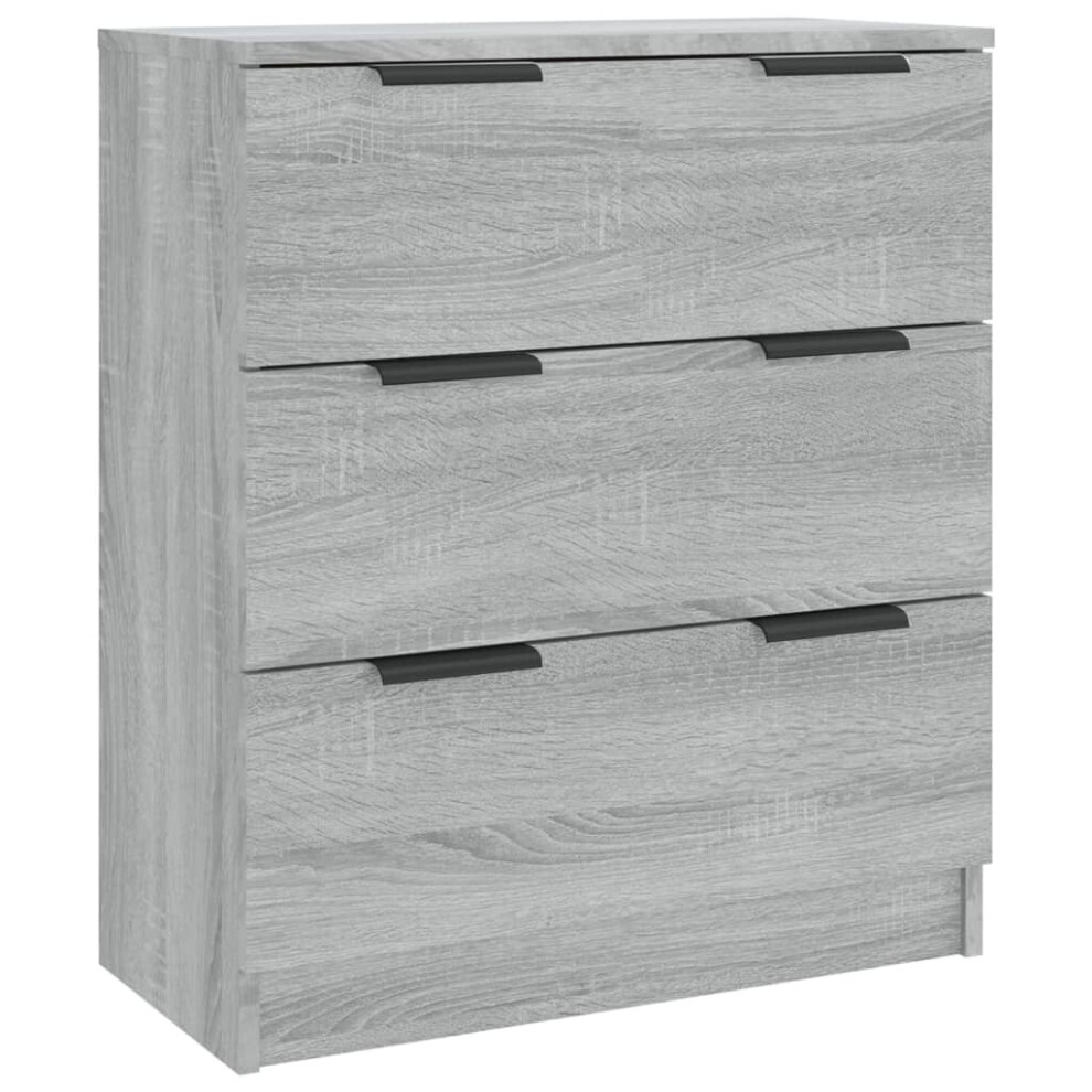 (grey sonoma) vidaXL Sideboard Engineered Wood Storage Side Cabinet Furniture Multi Colours