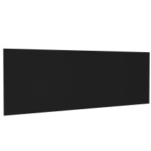 (black) vidaXL Wall Headboard Bed Header Bedroom Wall Bed Headboard Engineered Wood