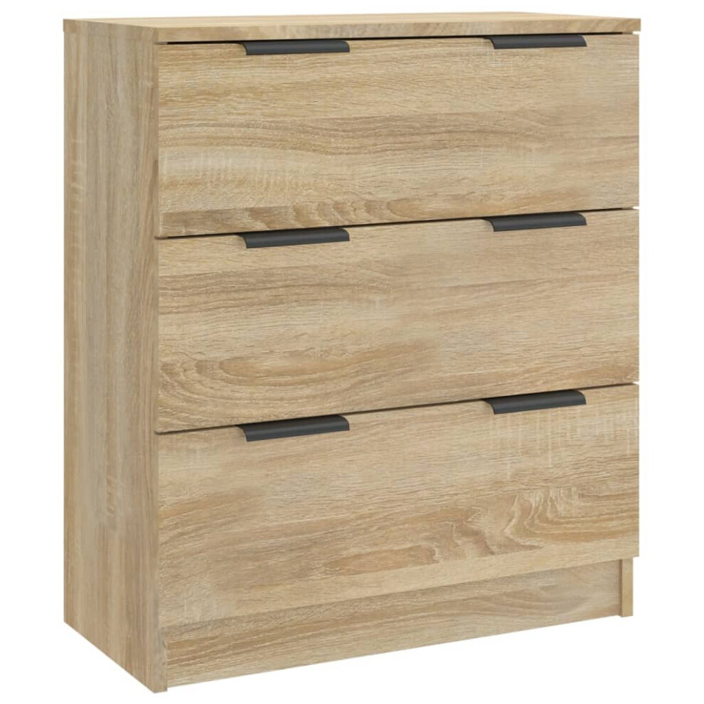 Vidaxl (Sonoma Oak) Sideboard Console Cabinet Storage Cupboard Highboard Engineered Wood