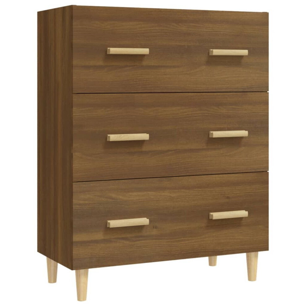 Vidaxl ( Oak) Sideboard Engineered Wood Home Storage Cabinet Highboard Multi Colours Brown