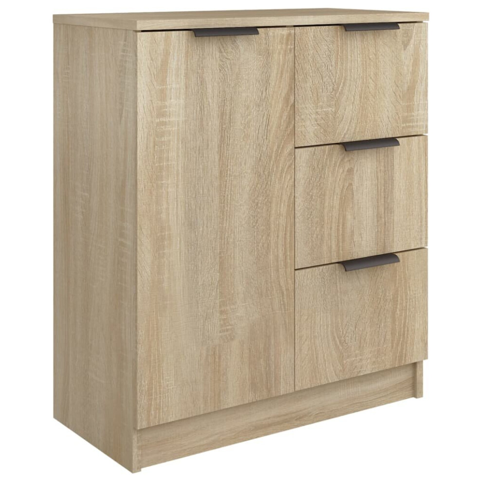 Vidaxl (Sonoma Oak) Sideboard Console Cabinet Storage Cupboard Highboard Engineered Wood