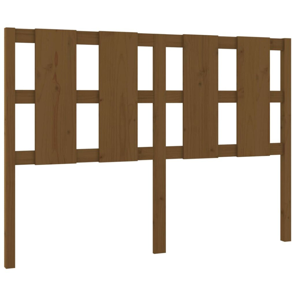 Vidaxl (Honey Brown, 140.5 X 4 X 100 Cm) Bed Headboard Home Bedroom Decorative Bed Header Panel Solid Wood Pine