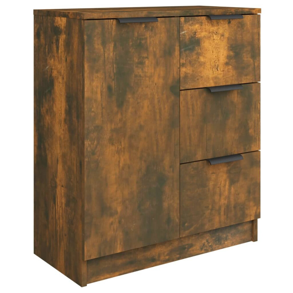 Vidaxl (Smoked Oak) Sideboard Console Cabinet Storage Cupboard Highboard Engineered Wood Brown