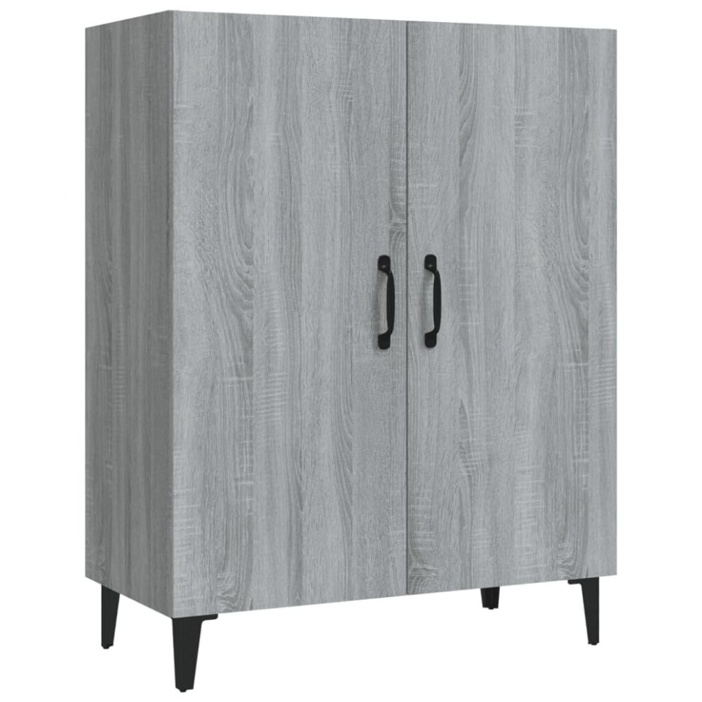 (grey sonoma) vidaXL Sideboard Engineered Wood Console Cabinet Home Organiser Multi Colours