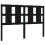 VidaXL (black, 125.5 x 4 x 100 cm) vidaXL Bed Headboard Home Bedroom Decorative Bed Header Panel Solid Wood Pine 1