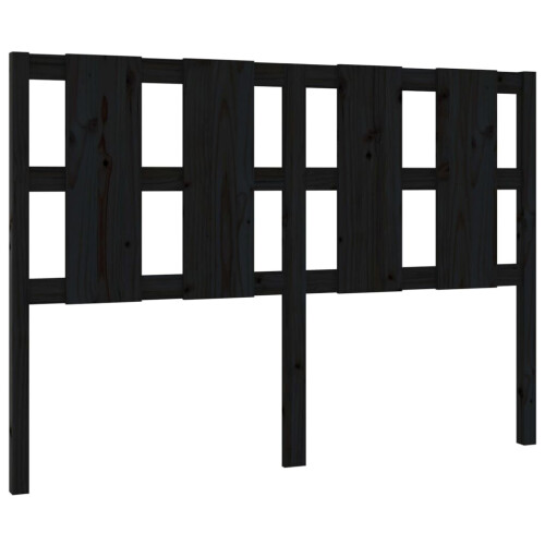 VidaXL (black, 125.5 x 4 x 100 cm) vidaXL Bed Headboard Home Bedroom Decorative Bed Header Panel Solid Wood Pine