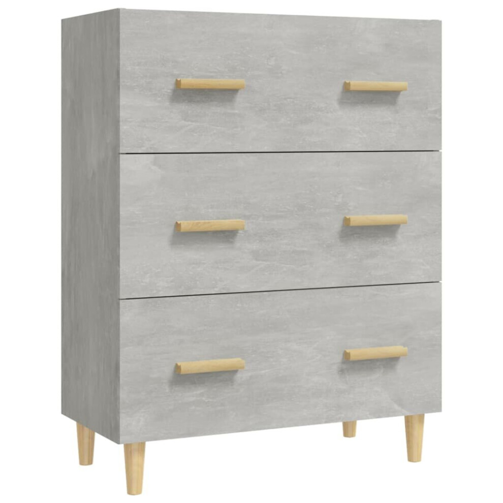 (concrete grey) vidaXL Sideboard Engineered Wood Home Storage Cabinet Highboard Multi Colours