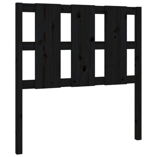 VidaXL (black, 95.5 x 4 x 100 cm) vidaXL Bed Headboard Home Bedroom Decorative Bed Header Panel Solid Wood Pine