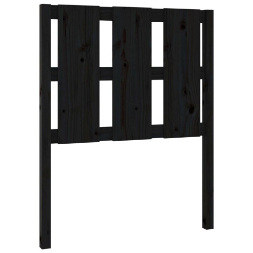 VidaXL (black, 80.5 x 4 x 100 cm) vidaXL Bed Headboard Home Bedroom Decorative Bed Header Panel Solid Wood Pine