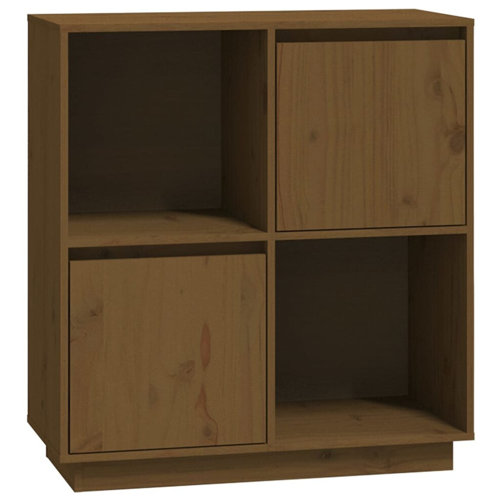 Vidaxl (Honey ) Solid Wood Pine Sideboard Side Cabinet Home Organiser Multi Colours Brown
