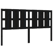 (black, 165.5 x 4 x 100 cm) vidaXL Bed Headboard Home Bedroom Decorative Bed Header Panel Solid Wood Pine