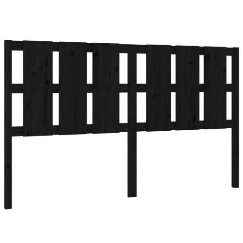 VidaXL (black, 165.5 x 4 x 100 cm) vidaXL Bed Headboard Home Bedroom Decorative Bed Header Panel Solid Wood Pine