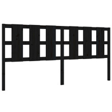 (black, 205.5 x 4 x 100 cm) vidaXL Bed Headboard Home Bedroom Decorative Bed Header Panel Solid Wood Pine