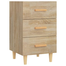 (sonoma oak) vidaXL Bedside Cabinet Engineered Wood Nightstand Drawer Cabinet Multi Colours