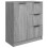 VidaXL (grey sonoma) vidaXL Sideboard Console Cabinet Storage Cupboard Highboard Engineered Wood 1