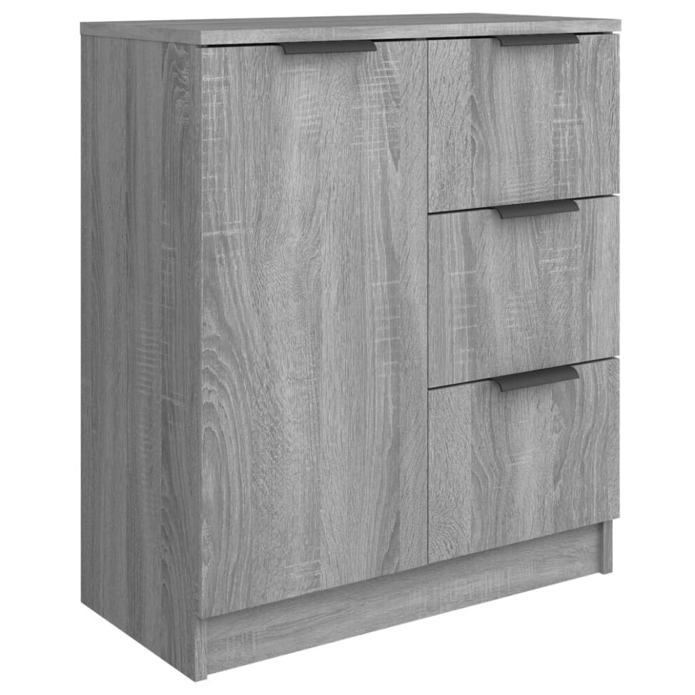 (grey sonoma) vidaXL Sideboard Engineered Wood Side Cabinet Furniture Cupboard Multi Colours