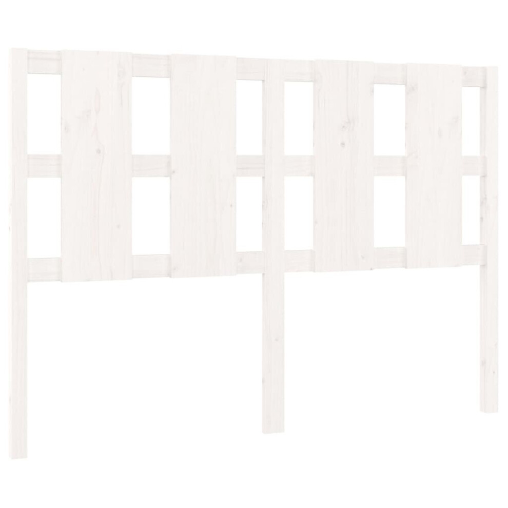 (white, 125.5 x 4 x 100 cm) vidaXL Bed Headboard Home Bedroom Decorative Bed Header Panel Solid Wood Pine
