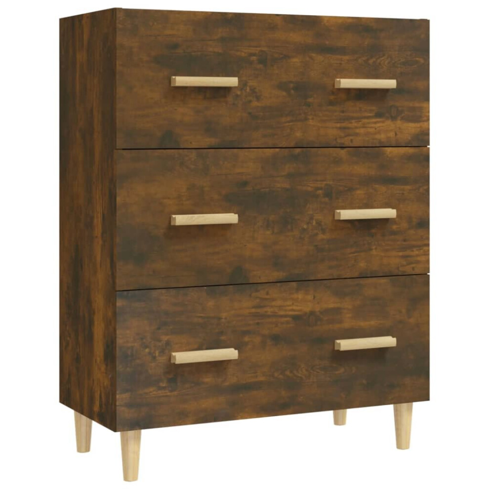 Vidaxl (Smoked Oak) Sideboard Engineered Wood Home Storage Cabinet Highboard Multi Colours