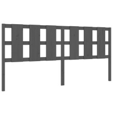 (grey, 205.5 x 4 x 100 cm) vidaXL Bed Headboard Home Bedroom Decorative Bed Header Panel Solid Wood Pine