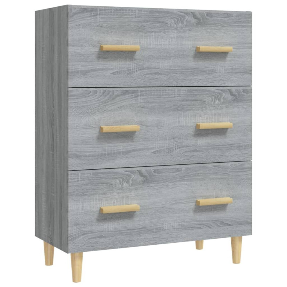 (grey sonoma) vidaXL Sideboard Engineered Wood Home Storage Cabinet Highboard Multi Colours