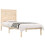 VidaXL (brown, 75 x 190 cm) vidaXL Bed Frame Bed Base Bedstead Bedroom Mattress Foundation Solid Wood 3