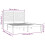 VidaXL (black, 150 x 200 cm) vidaXL Bed Frame Bed Base Bedstead Bedroom Mattress Foundation Solid Wood 4