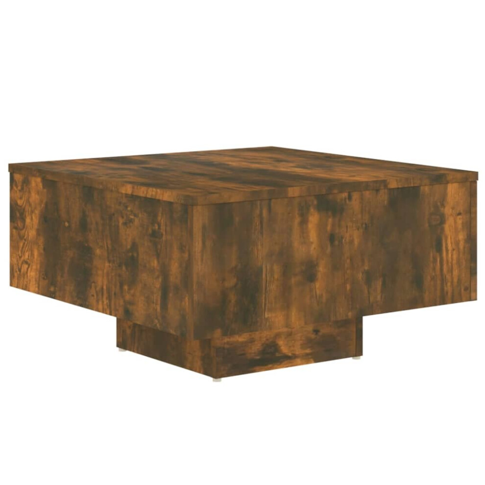 Vidaxl (Smoked Oak) Coffee Table Couch Table Hall End Center Accent Table Engineered Wood Brown