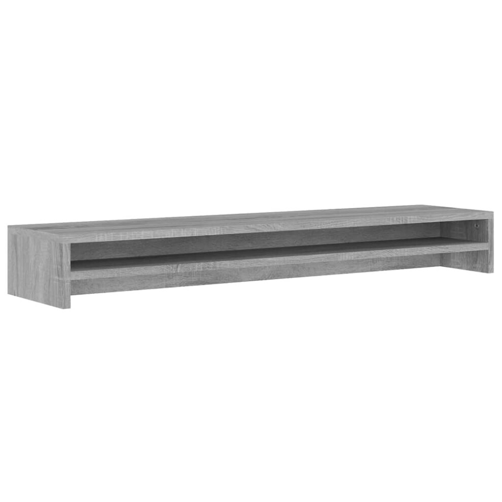 Vidaxl ( Sonoma) Monitor Stand Screen Display Computer Desktop Laptop Engineered Wood Grey