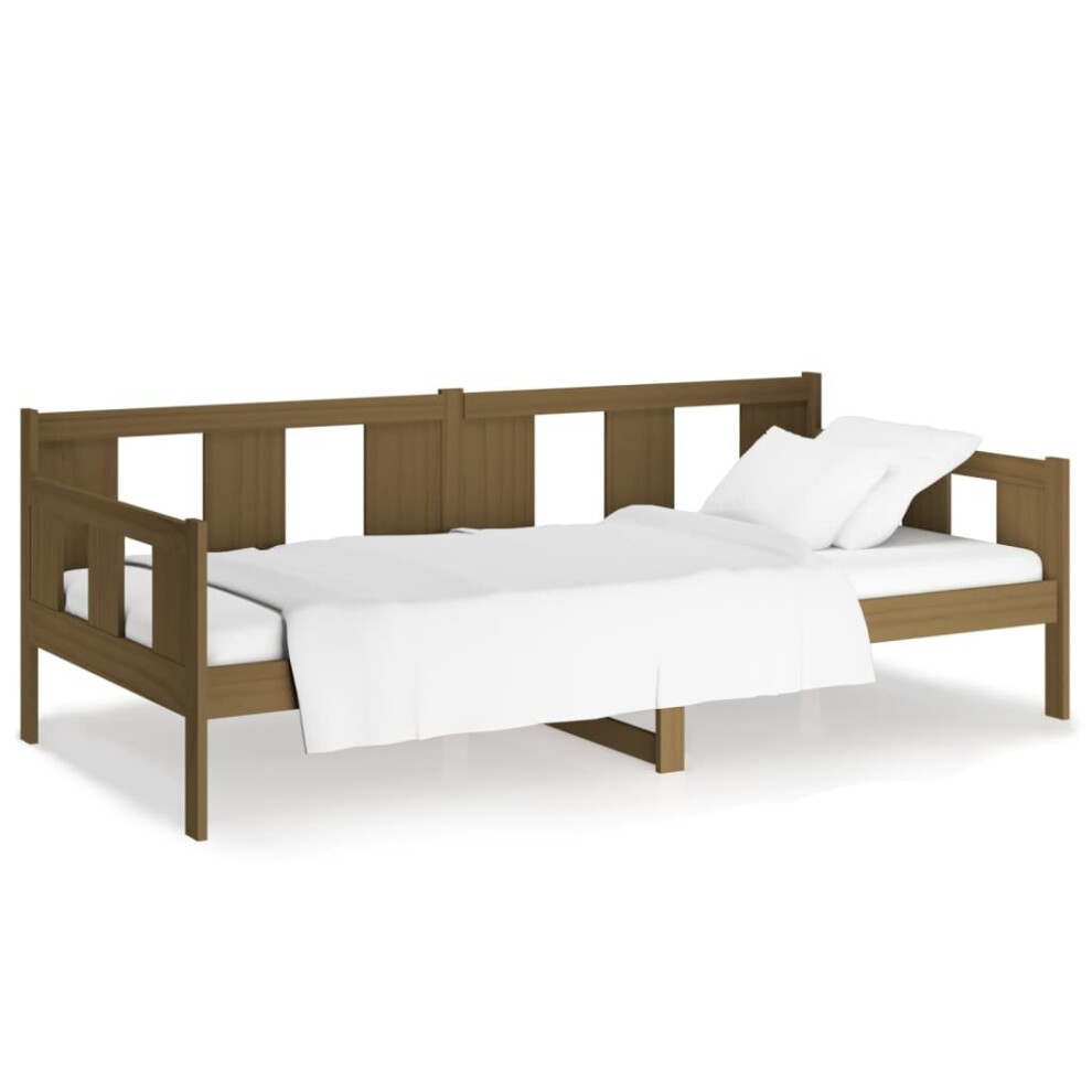 Vidaxl (Honey 80 X 200 Cm) Solid Wood Pine Day Bed Overnight Bed Multi Colours 80X200 Cm/90X200 Cm Brown