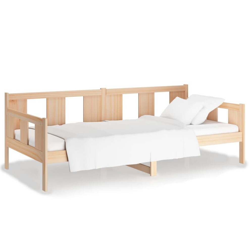 Vidaxl (Brown, 90 X 200 Cm) Solid Wood Pine Day Bed Overnight Bed Multi Colours 80X200 Cm/90X200 Cm