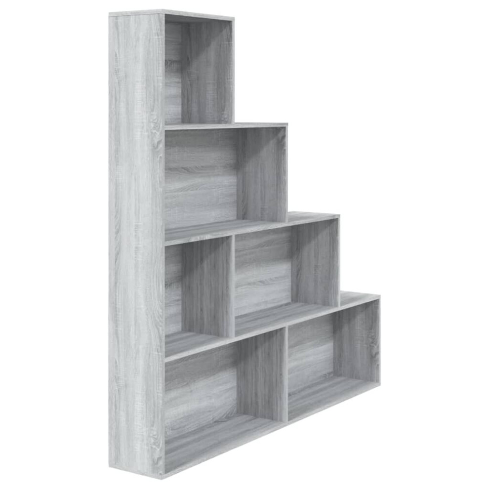 (grey sonoma) vidaXL Book Cabinet/Room Divider Chipboard File Stand Rack Unit Multi Colours