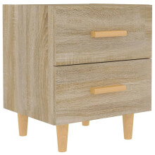 (sonoma oak, 1) vidaXL 1/2x Bed Cabinet Bedroom Nightstand Bedside Storage Table Multi Colours