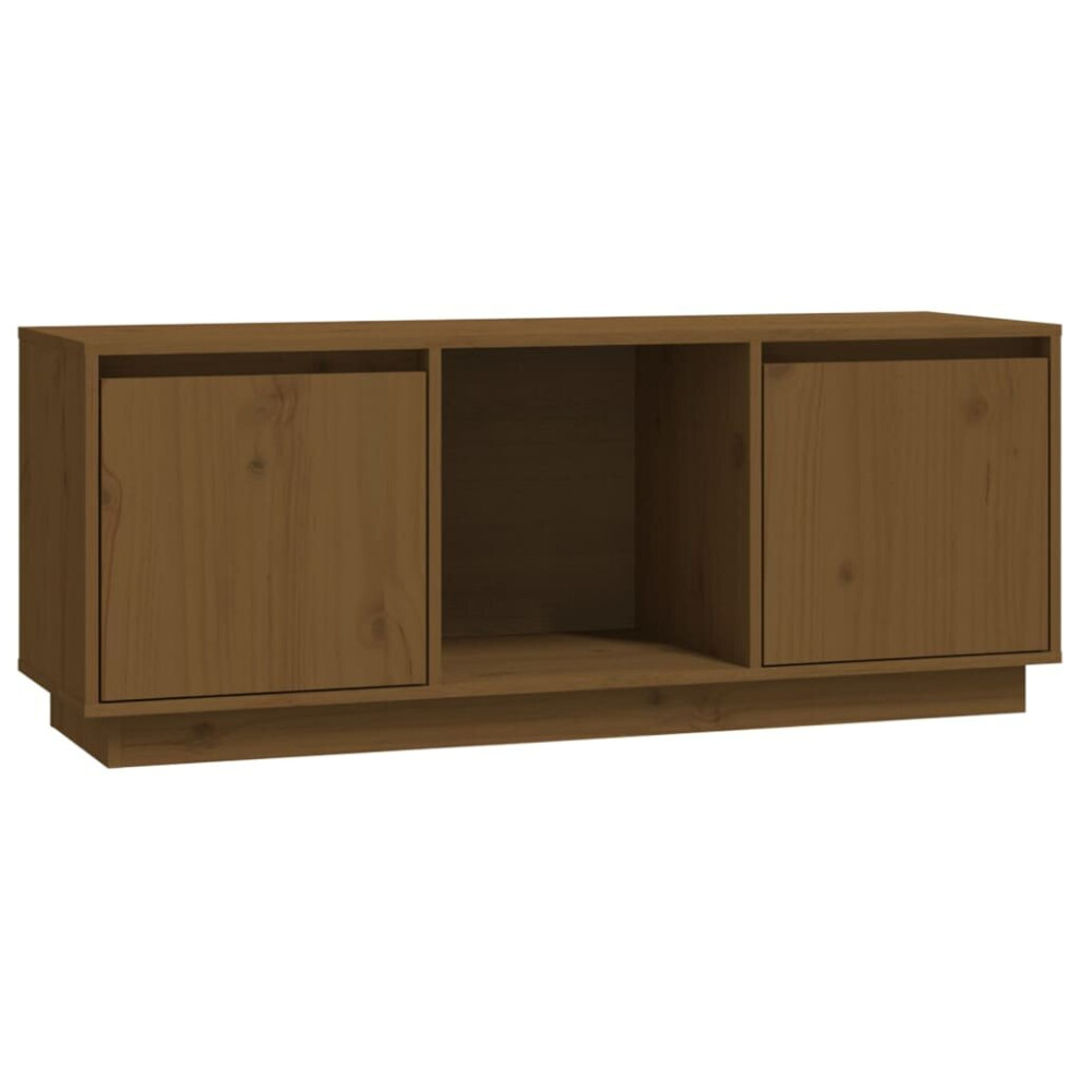 Vidaxl (Honey ) Solid Wood Pine Tv Cabinet Media Hifi Cabinet Tv Console Multi Colours Brown