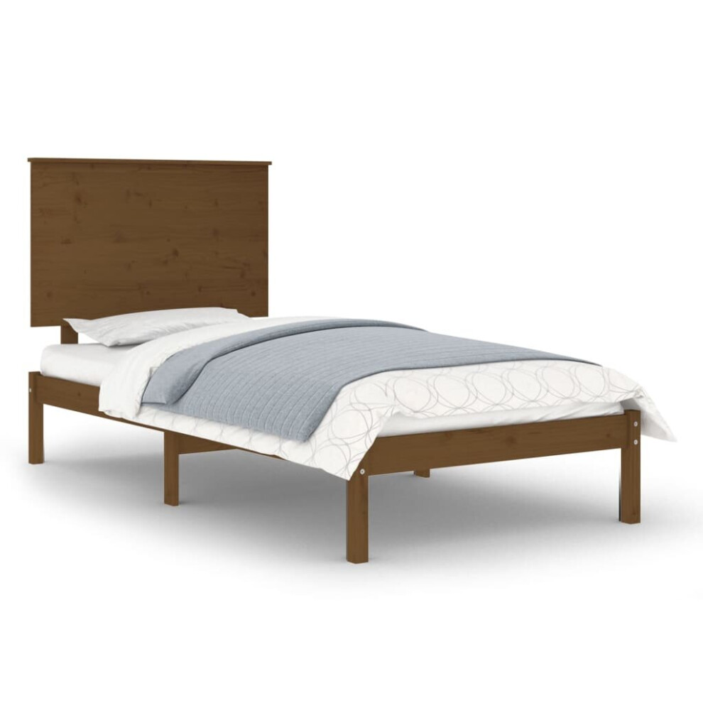 (honey brown, 100 x 200 cm) vidaXL Solid Wood Pine Bed Frame Wooden Bedstead Bed Base Multi Colours/Sizes