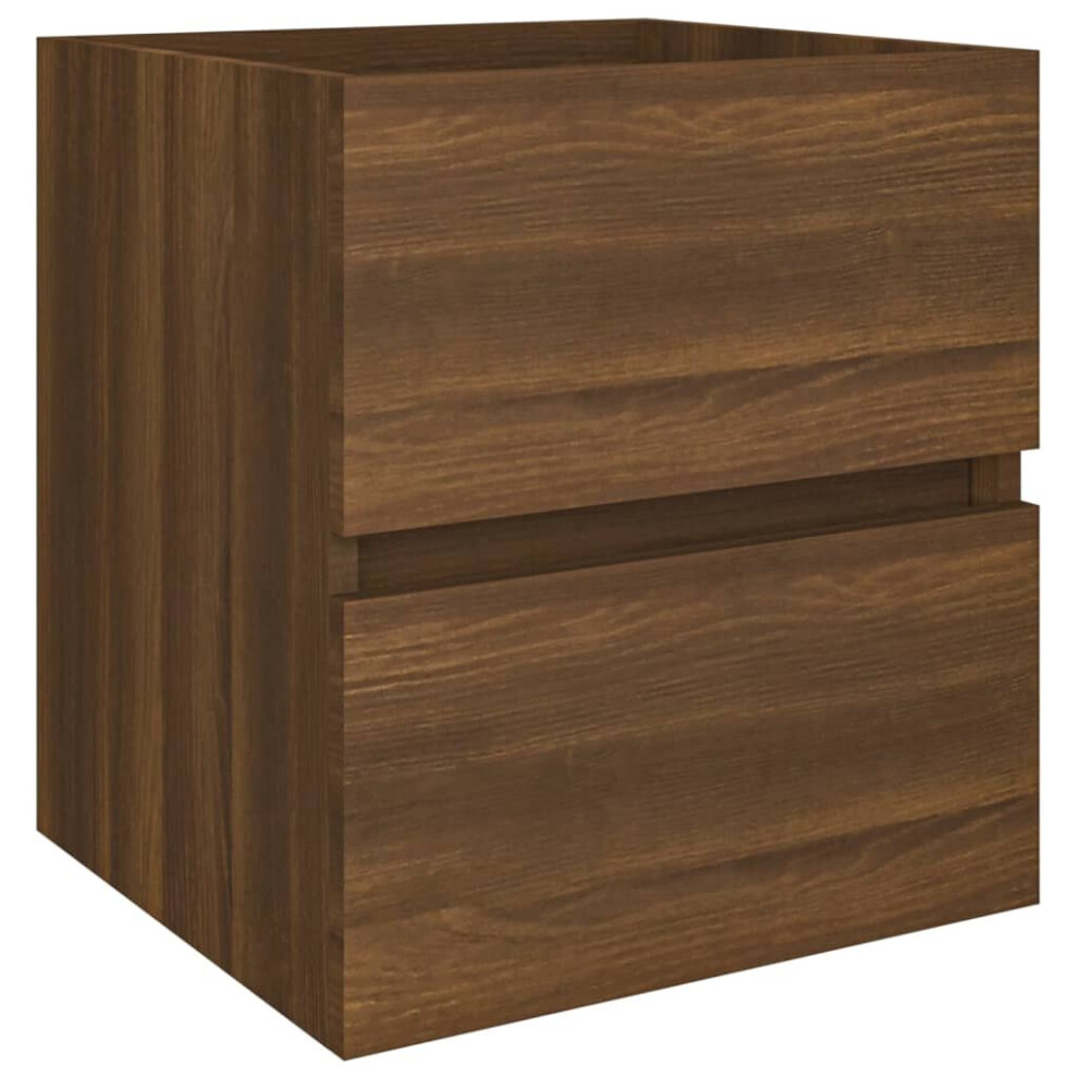 (brown oak) vidaXL Sink Cabinet Engineered Wood Storage Cupboard Furniture Multi Colours